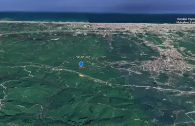 Sakarya Kocaali Karşı Mahalle'de Deniz Manzaralı 3.706 m² Satılık Fındık Bahçesi